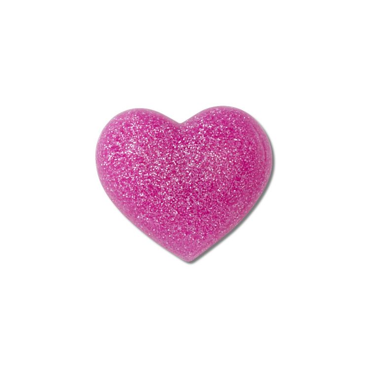 3D Dark Pink Glitter Heart