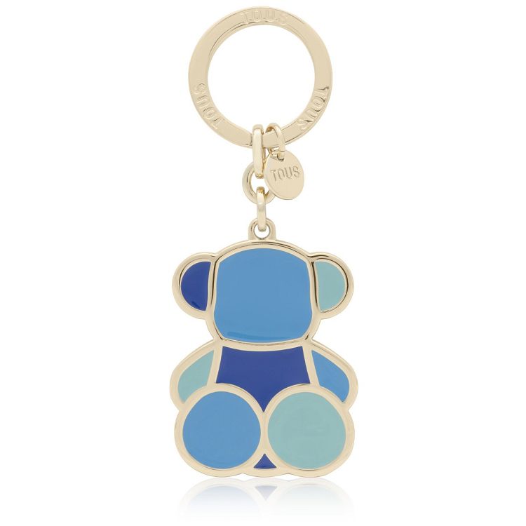 LLAVERO TOUS BEAR FACETED AZUL - AZUL