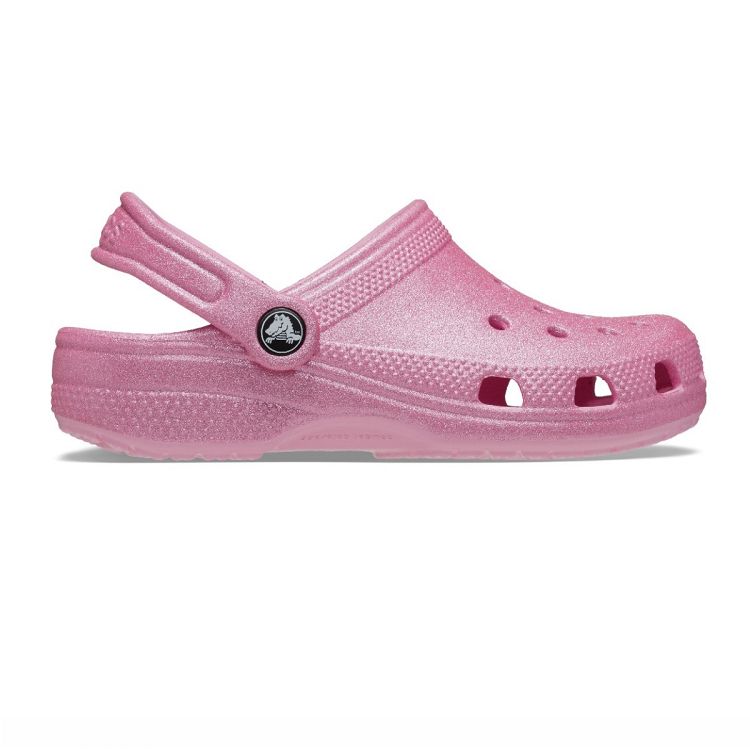 Classic Glitter Clog K - Pink Tweed Glitter