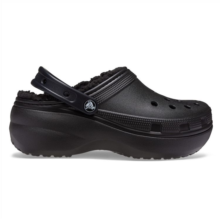 Classic Platform Lined Clog W - Black