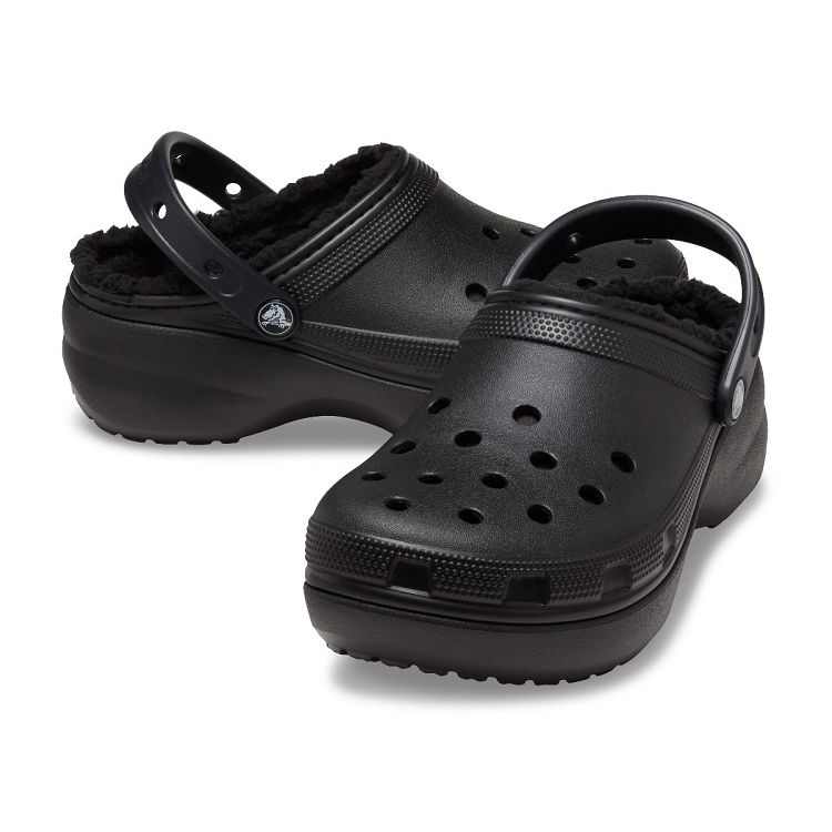 Classic Platform Lined Clog W - Black