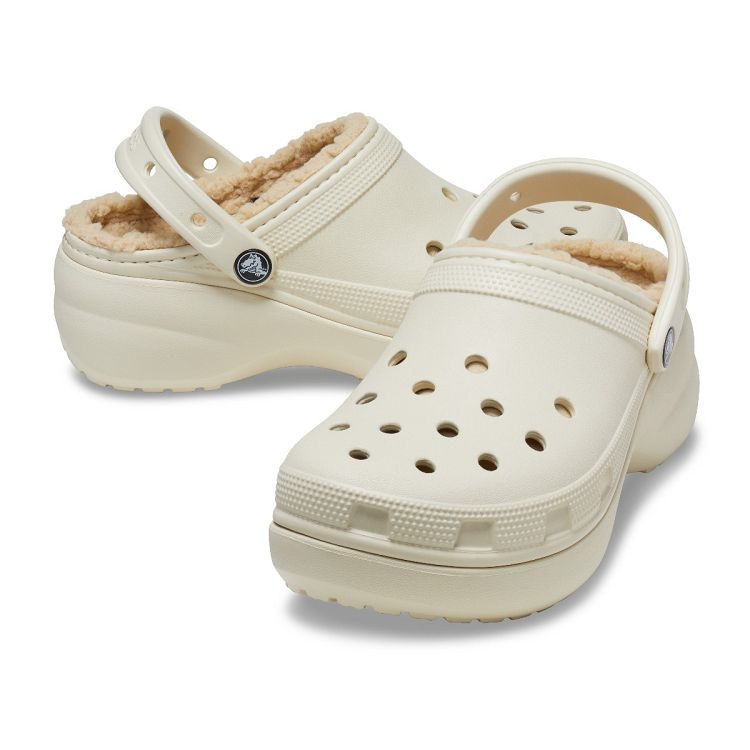 Classic Platform Lined Clog W - Bone