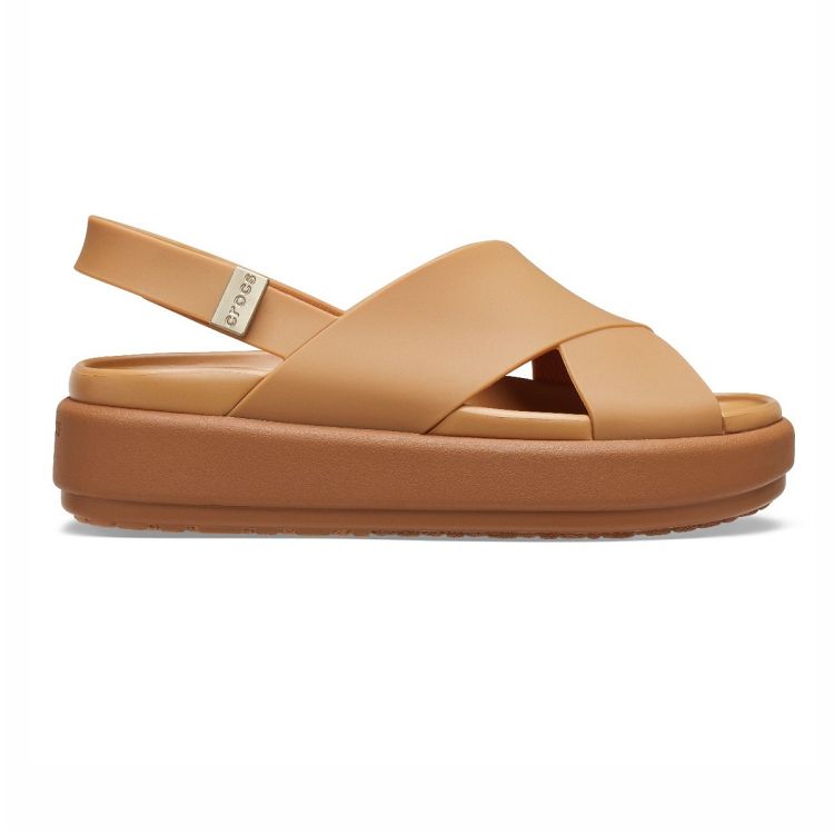 Brooklyn Luxe Cross Strap - Tan/Tan