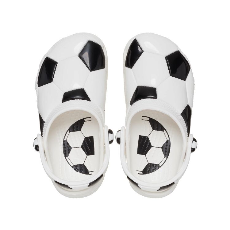 Classic Soccer Ball Clog T - White/Black