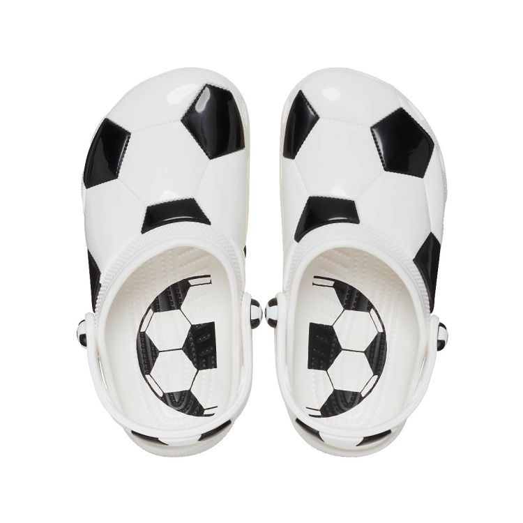 Classic Soccer Ball Clog K - White/Black