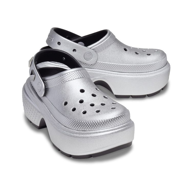 Stomp Metallic Clog - Silver