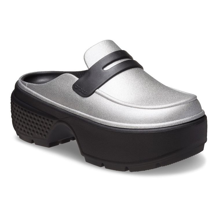 Stomp Metallic Loafer - Silver/Black