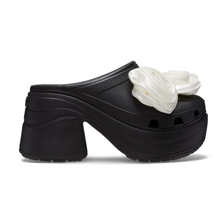 Siren Rosette Clog - Black