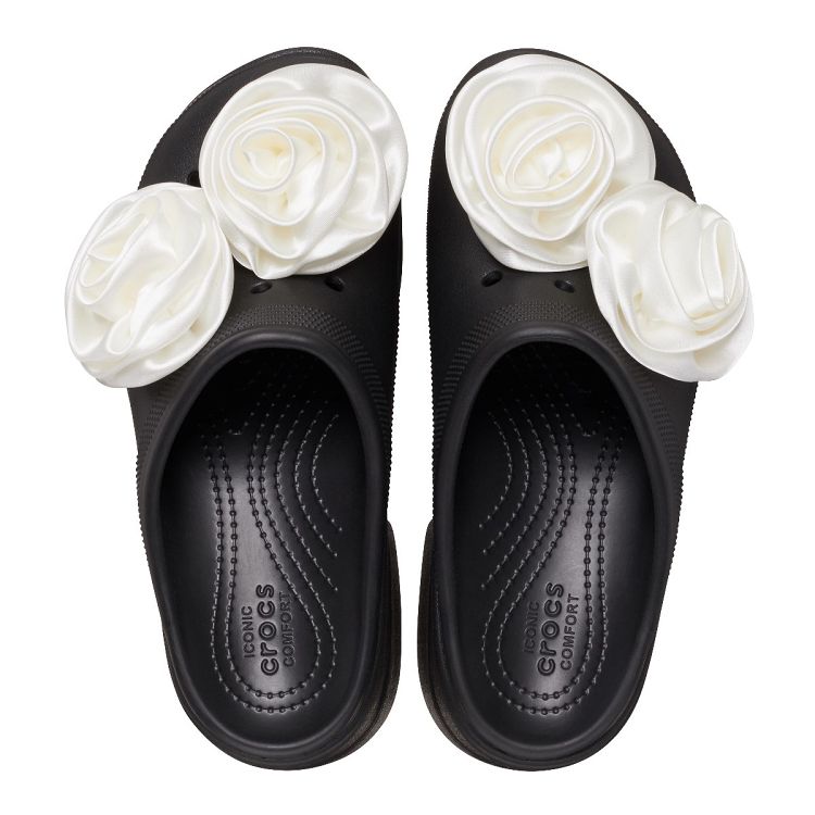 Siren Rosette Clog - Black