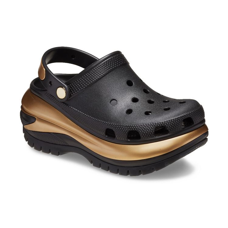 Mega Crush Metallic Clog - Black/Gold