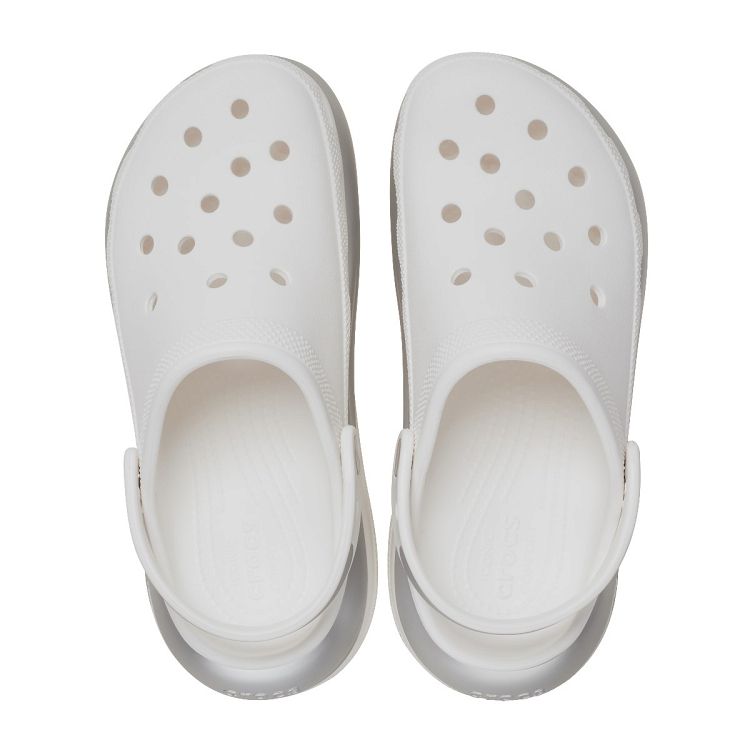 Mega Crush Metallic Clog - White/Silver