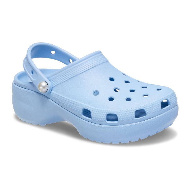 Classic Platform Pearl Clog - Blue Calcite