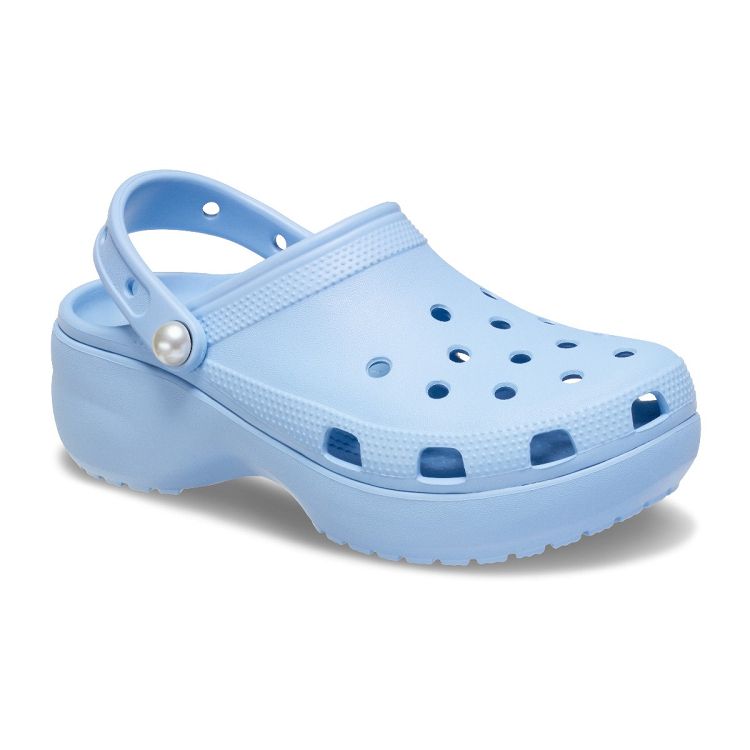 Classic Platform Pearl Clog - Blue Calcite