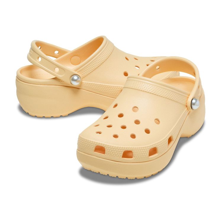 Classic Platform Pearl Clog - Golden Hour