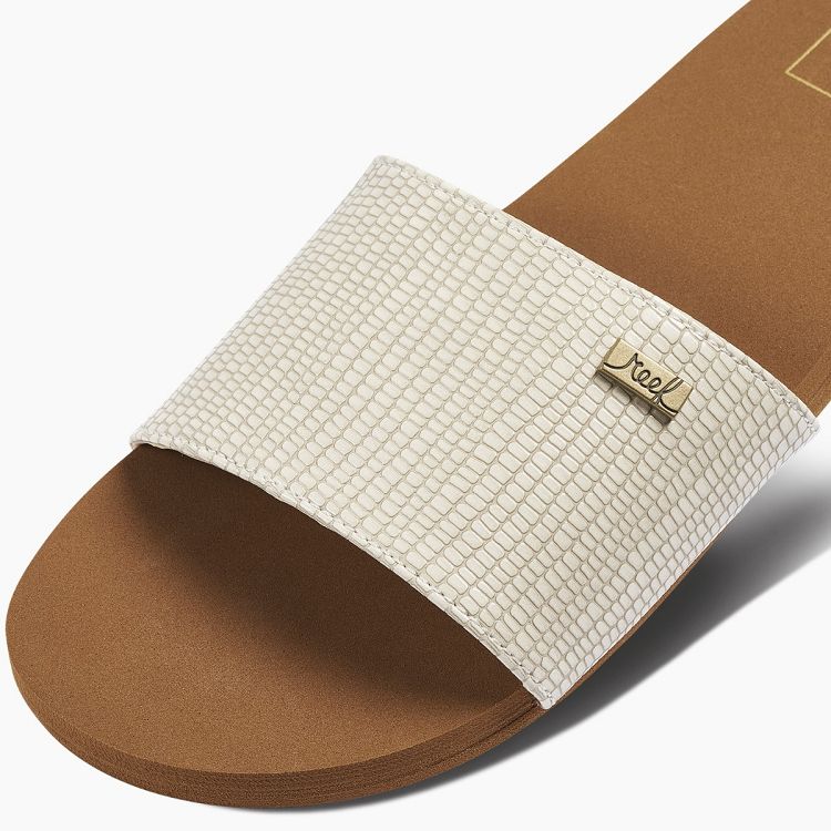 BLISS NIGHTS SLIDE - WHITE/TAN