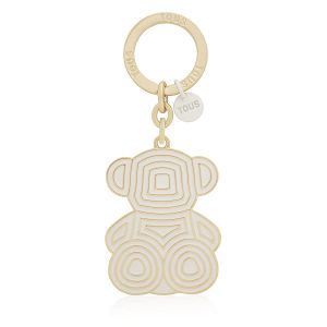 LLAVERO BOLD BEAR LINES BEIGE - BEIGE