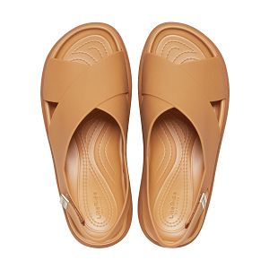 Brooklyn Luxe Cross Strap - Tan/Tan