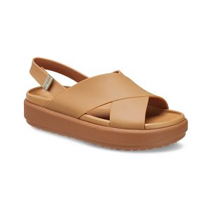 Brooklyn Luxe Cross Strap - Tan/Tan