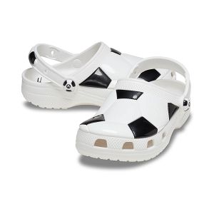 Classic Soccer Ball Clog T - White/Black