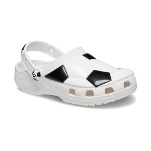 Classic Soccer Ball Clog T - White/Black