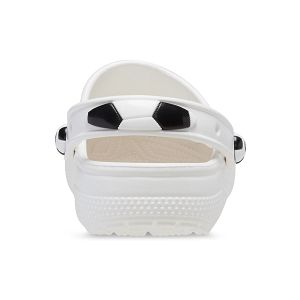 Classic Soccer Ball Clog T - White/Black