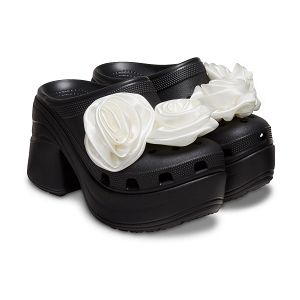 Siren Rosette Clog - Black