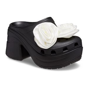 Siren Rosette Clog - Black