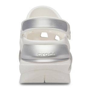 Mega Crush Metallic Clog - White/Silver