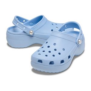 Classic Platform Pearl Clog - Blue Calcite