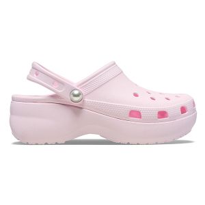 Classic Platform Pearl Clog - Pink Milk