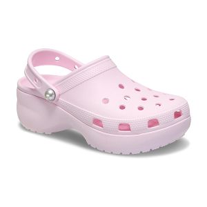 Classic Platform Pearl Clog - Pink Milk