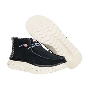 Wendy Peak Hi Suede - Black