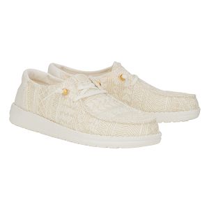 Wendy Crochet Lace - White/Gold