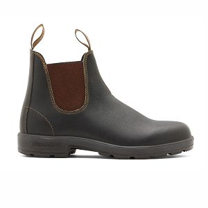 ELASTIC SIDE BOOT - BROWN