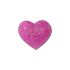 3D Dark Pink Glitter Heart